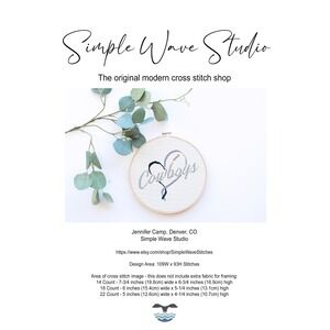 Dallas Cowboys Football Counted Cross Stitch Pattern‎ Kit